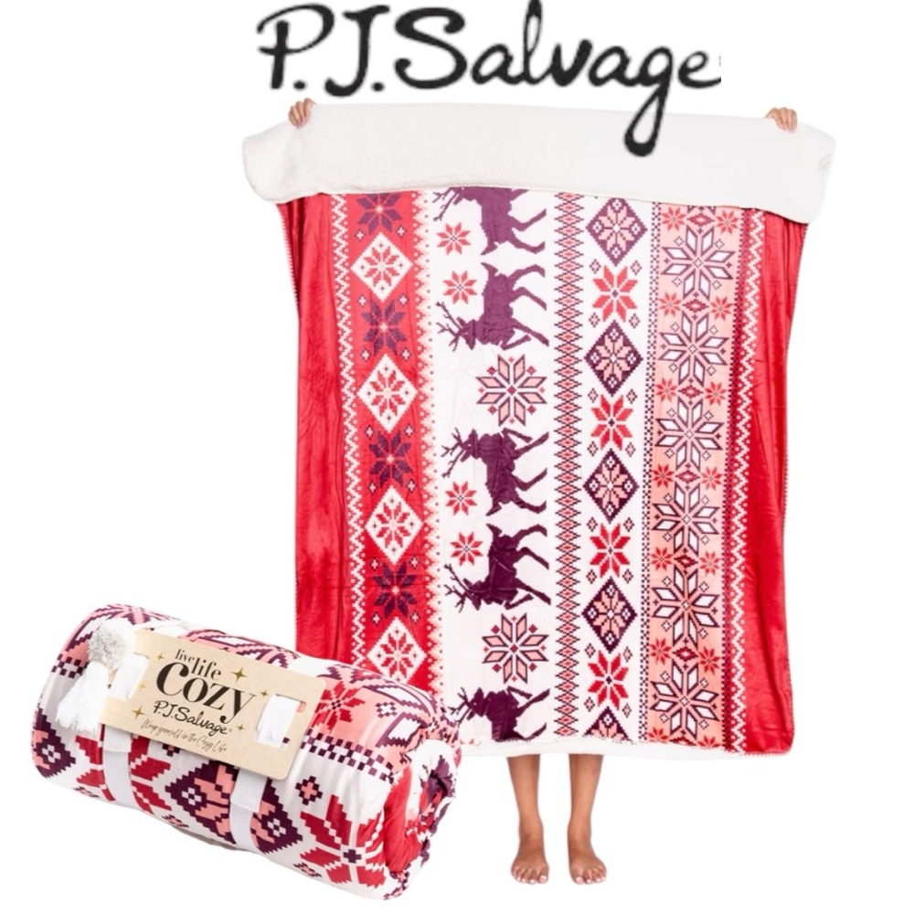 NWT PJ Salvage Cozy Knit Blanket 50x65
